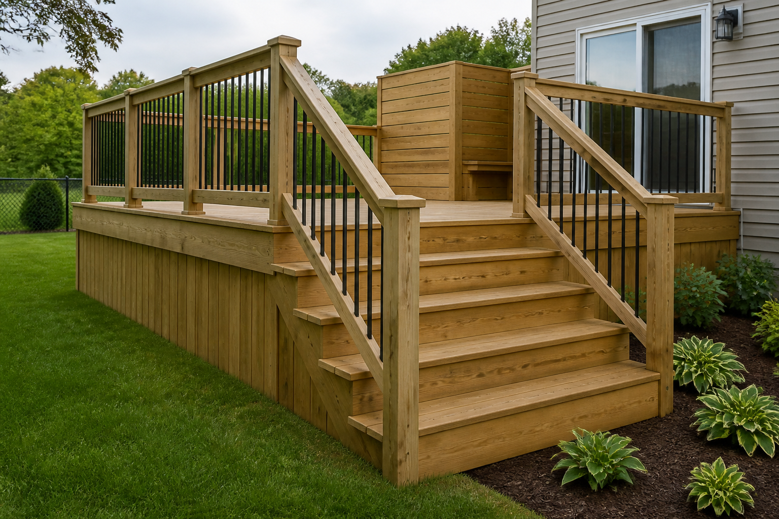 Sample residential deck photograph